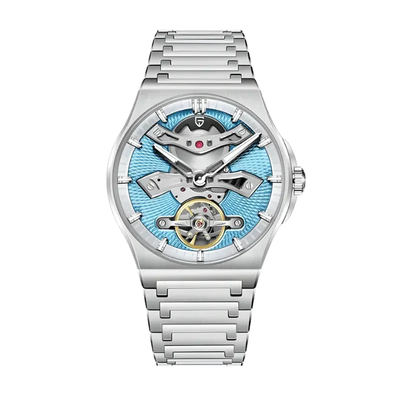 Pagani Design Tourbillon Style Automatic Tiffani Blue Dial Men's Watch- PD-YS028